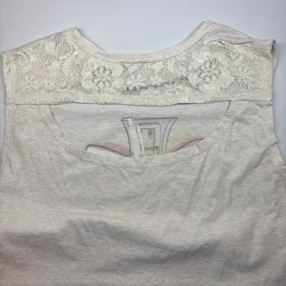 Disney Boutique Beauty Beast Perfume Bottle Graphic Tank Top Womens Medium Lace - Picture 3 of 4